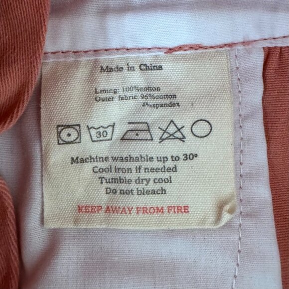 DOTTY DUNGAREES - OVERALL MINI SKIRT - 96% COTTON - PINK - Picture 4 of 4